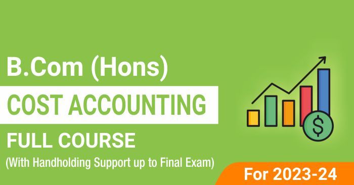 Cost Accounting (2023-24)